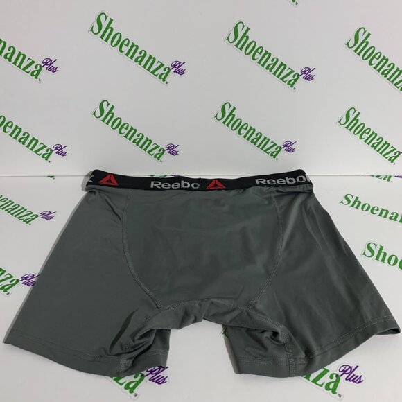 Reebok Boxer Brief Preformance Underwear Tagless Gray Black Red Mens L - Picture 4 of 5
